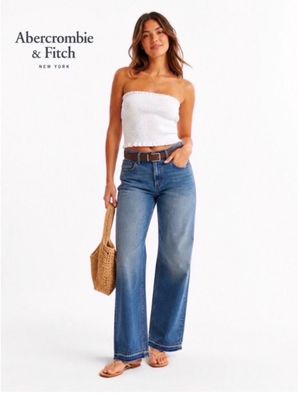 ABERCROMBIE & FITCH 90’s Relaxed High Rise Jeans Size 30 NEW! - Picture 3 of 10